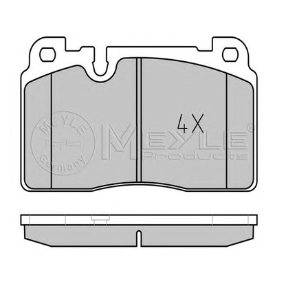 Фото Комплект тормозных колодок, дисковый тормоз MEYLE 0252564316