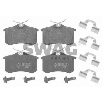 Photo Brake Pad Set, disc brake SWAG 60916527