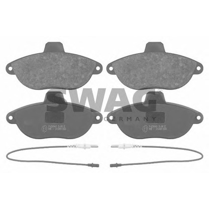 Photo Brake Pad Set, disc brake SWAG 62916225