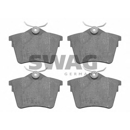 Photo Brake Pad Set, disc brake SWAG 62916548