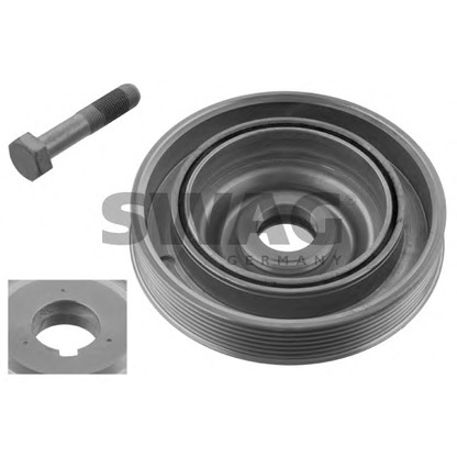 Photo Belt Pulley, crankshaft SWAG 62933802