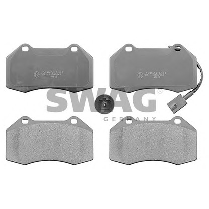 Photo Brake Pad Set, disc brake SWAG 70116011