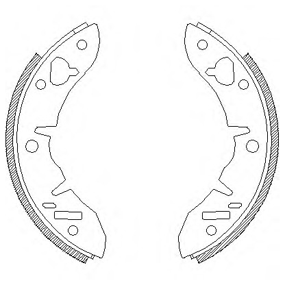 Photo Brake Shoe Set ROADHOUSE 422100