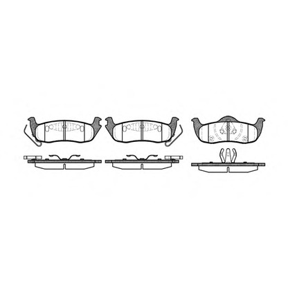 Photo Brake Pad Set, disc brake REMSA 110610