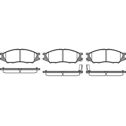 Photo Brake Pad Set, disc brake REMSA 112302