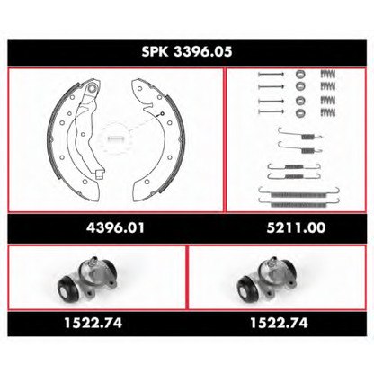 Foto Bremsbackensatz REMSA SPK339605