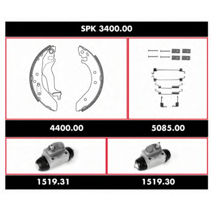 Foto Kit ganasce freno REMSA SPK340000