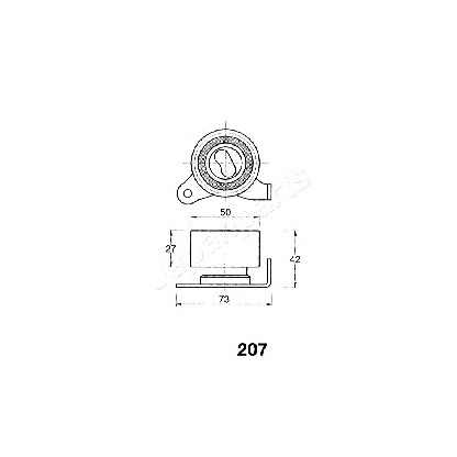 Foto Spannrolle, Zahnriemen JAPANPARTS BE207