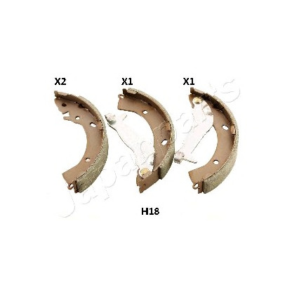 Photo Brake Shoe Set JAPANPARTS GFH18AF