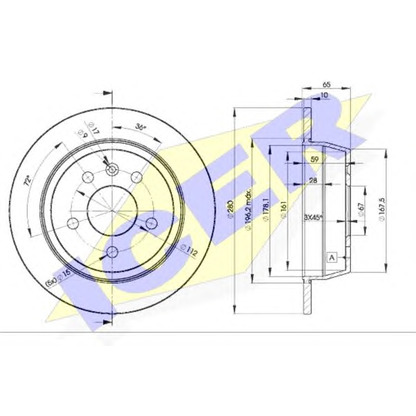 Photo Brake Disc ICER 78BD63812