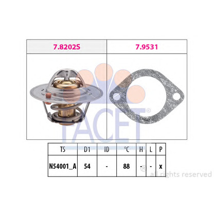 Foto Termostato, Refrigerante FACET 78600