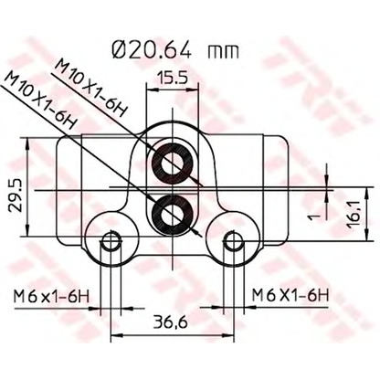 Zdjęcie Cylinderek hamulcowy TRW BWF132