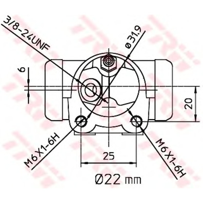 Photo Cylindre de roue TRW BWH151