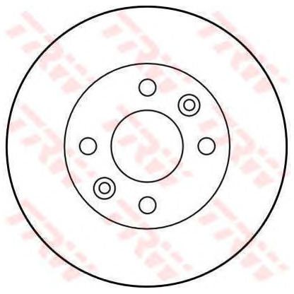 Фото Тормозной диск TRW DF1009