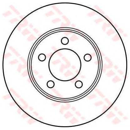 Zdjęcie Tarcza hamulcowa TRW DF2624