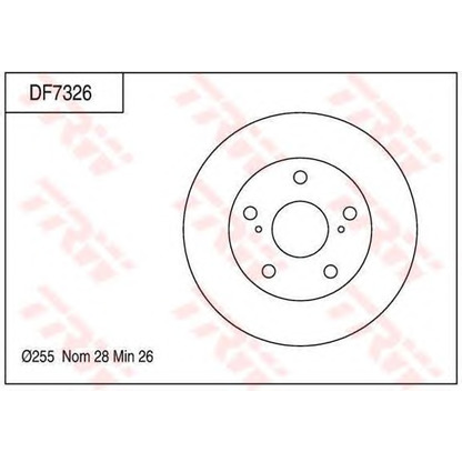 Foto Disco de freno TRW DF7326