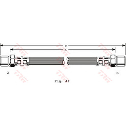 Foto Tubo flexible de frenos TRW PHA154