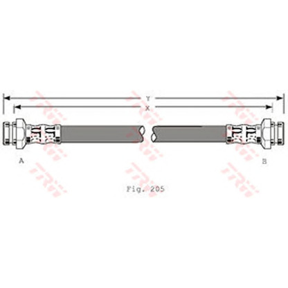 Photo Brake Hose TRW PHA183