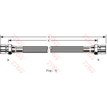 Foto Tubo flexible de frenos TRW PHA279