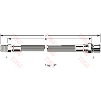 Foto Tubo flexible de frenos TRW PHB123