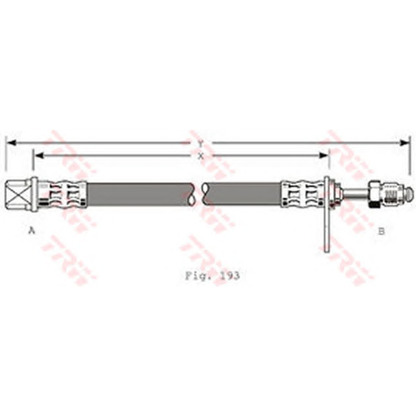Zdjęcie Przewód hamulcowy elastyczny TRW PHB368
