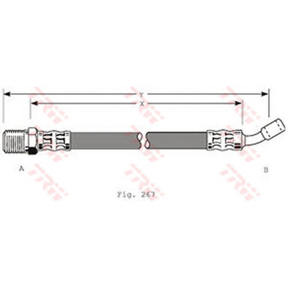 Foto Tubo flexible de frenos TRW PHD147