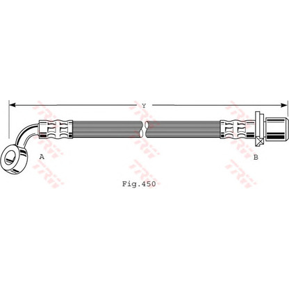 Foto Tubo flexible de frenos TRW PHD476