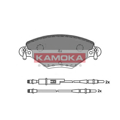 Фото Комплект тормозных колодок, дисковый тормоз KAMOKA JQ1012822
