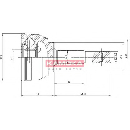 Zdjęcie Zestaw przegubu, półoż napędowa KAMOKA 6540