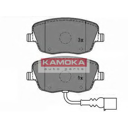 Фото Комплект тормозных колодок, дисковый тормоз KAMOKA JQ1013324