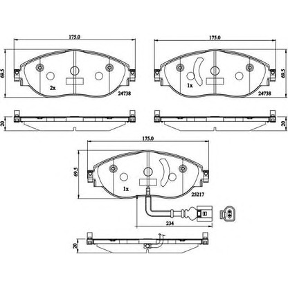 Photo Brake Pad Set, disc brake NATIONAL NP2684