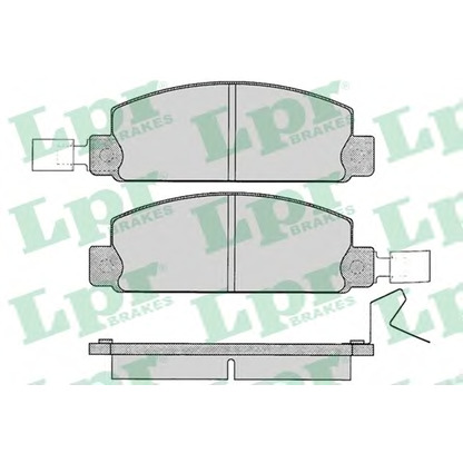 Фото Комплект тормозных колодок, дисковый тормоз LPR 05P051