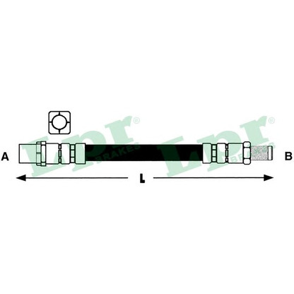 Zdjęcie Przewód hamulcowy elastyczny LPR 6T48326