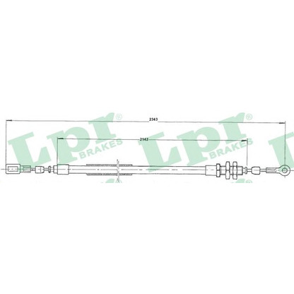 Photo Cable, parking brake LPR C1624B