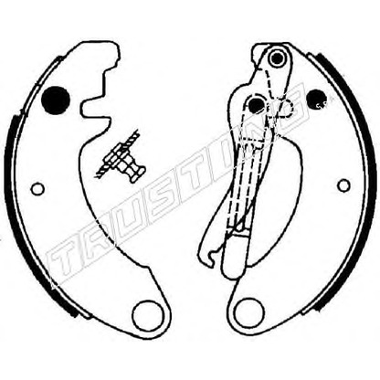 Photo Brake Shoe Set TRUSTING 022022