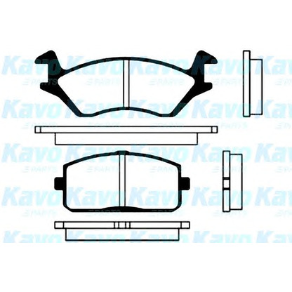 Foto Juego de pastillas de freno KAVO PARTS BP9002