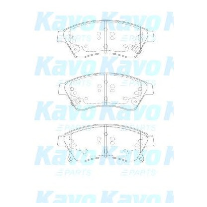 Photo Kit de plaquettes de frein, frein à disque KAVO PARTS BP1017