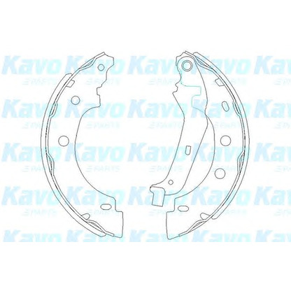 Фото Комплект тормозных колодок KAVO PARTS KBS7410