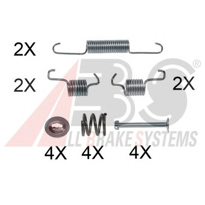 Photo Kit d'accessoires, mâchoires de frein de stationnement A.B.S. 0011Q