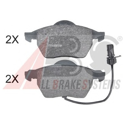 Photo Brake Pad Set, disc brake A.B.S. 35026OE