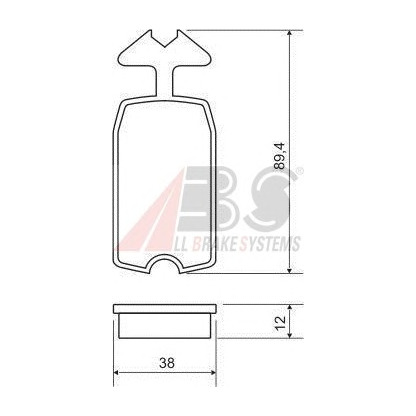 Foto Kit pastiglie freno, Freno a disco A.B.S. 36046OE