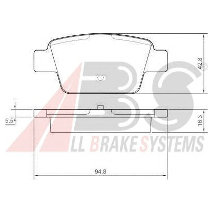 Photo Brake Pad Set, disc brake A.B.S. 37291OE