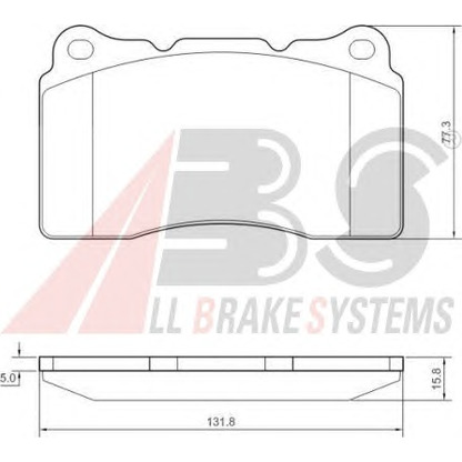 Photo Brake Pad Set, disc brake A.B.S. 37479OE