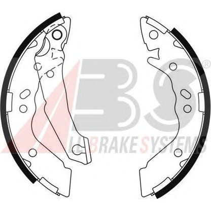 Photo Brake Shoe Set A.B.S. 9122