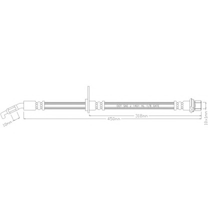 Photo Brake Hose REMKAFLEX 3416