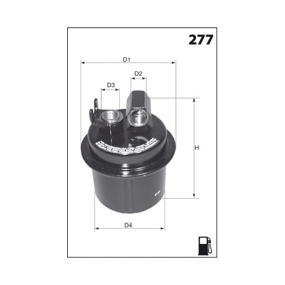 Фото Топливный фильтр MECAFILTER ELE6103