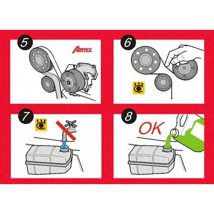 Foto Bomba de agua + kit correa distribución AIRTEX WPK164601