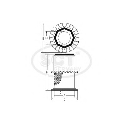 Zdjęcie Filtr powietrza SCT Germany SB3178