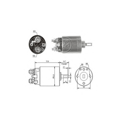 Foto Elettromagnete, Motore d'avviamento ERA 227776