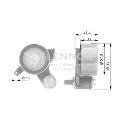 Foto Polea tensora, correa dentada FLENNOR FS60902